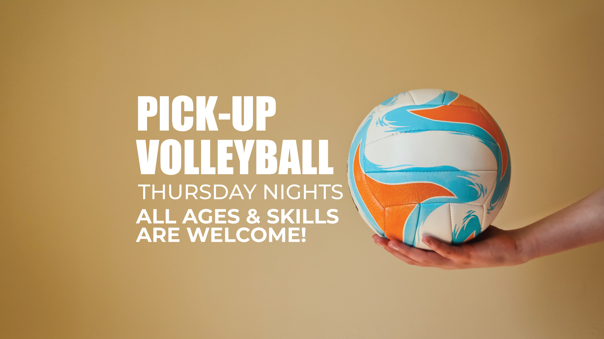 Pick-up Volleyball | Thursday nights | all ages and skill levels are welcome!