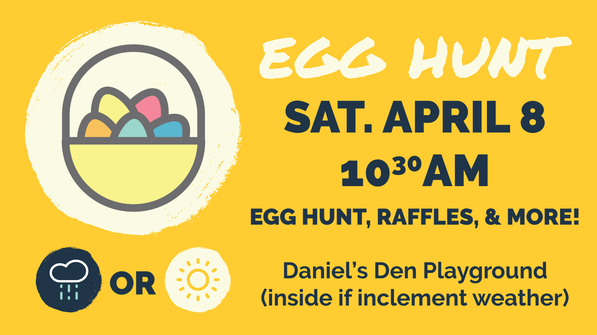 Egg Hunt | Saturday April 8 at 10:30AM