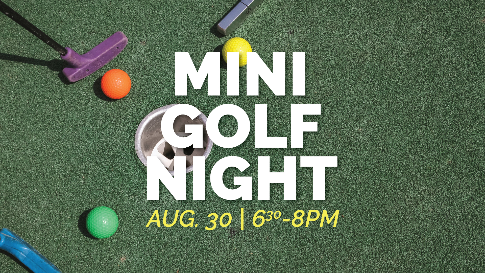 Mini Golf Night | August 30 from 6:30-8PM at Manor Church