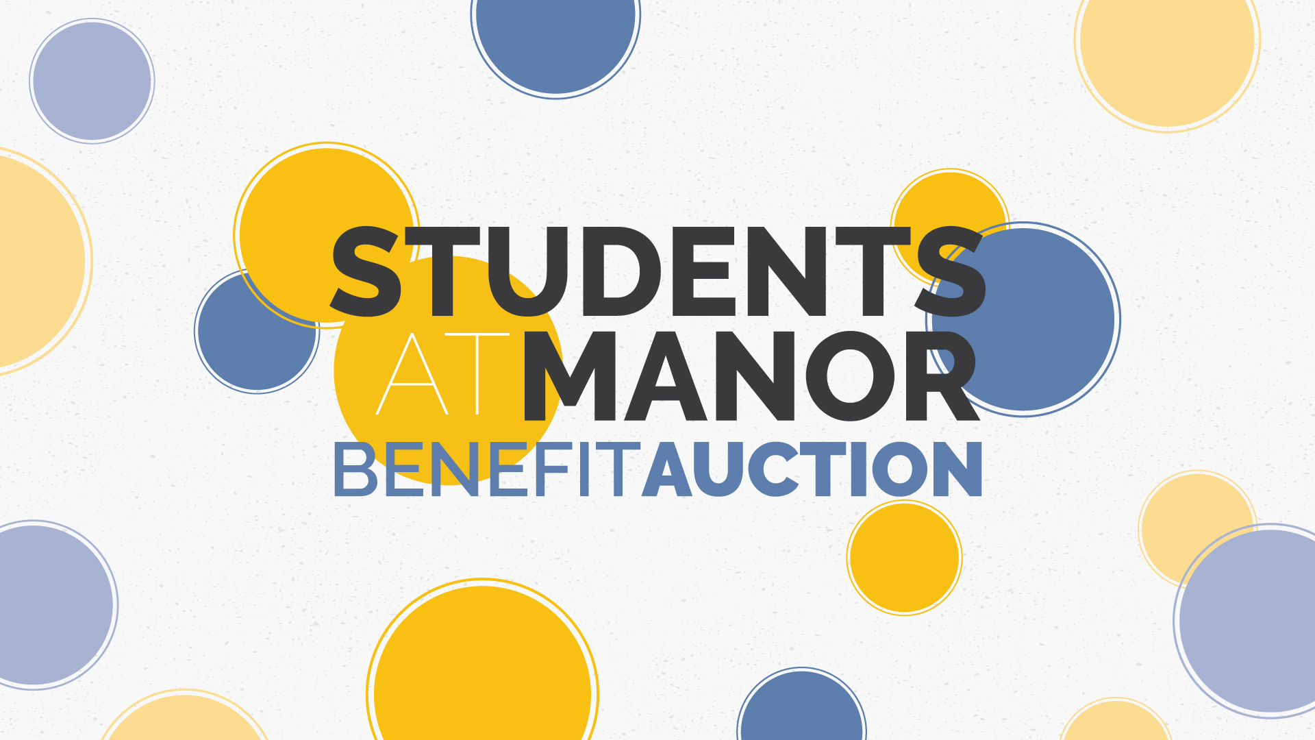 Students at Manor Benefit Auction