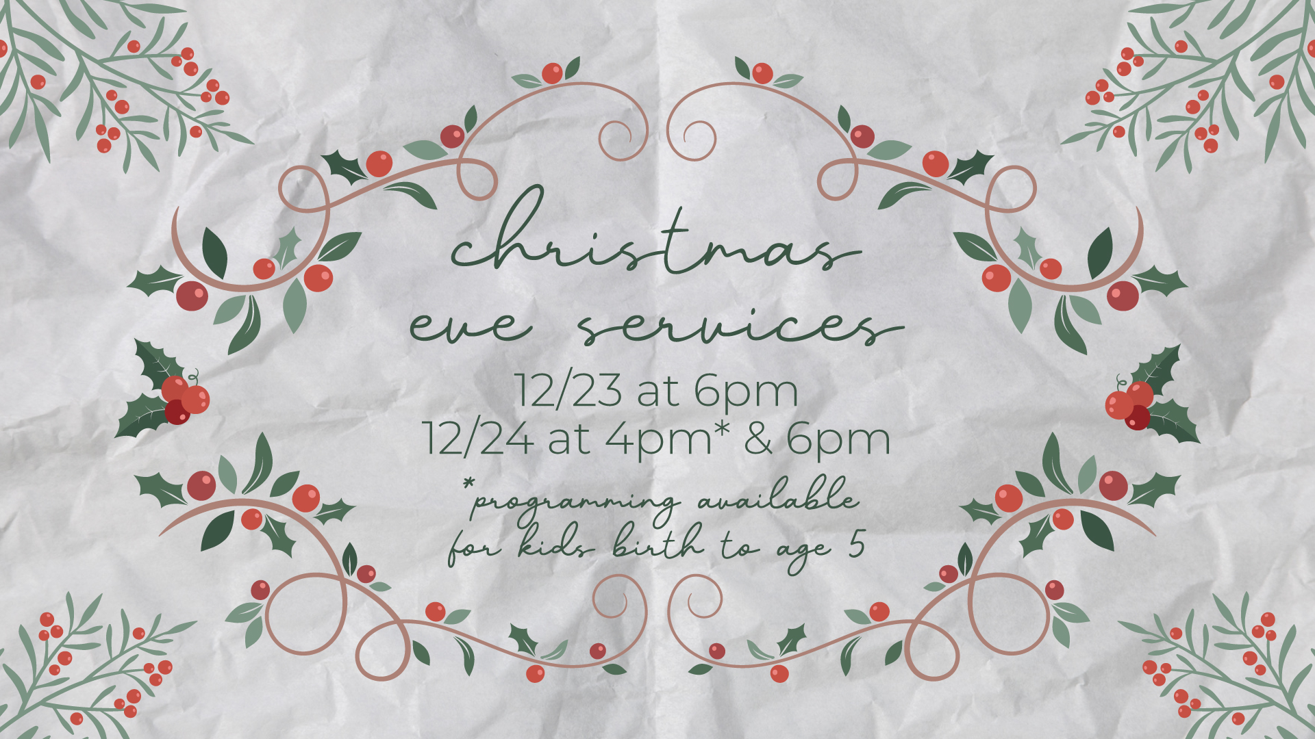Community Christmas Party | December 3 | 6:30-8PM