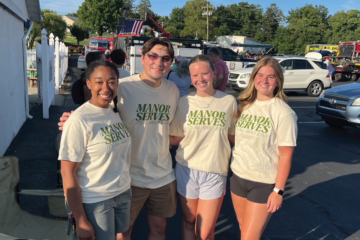 Volunteers serving at National Night Out